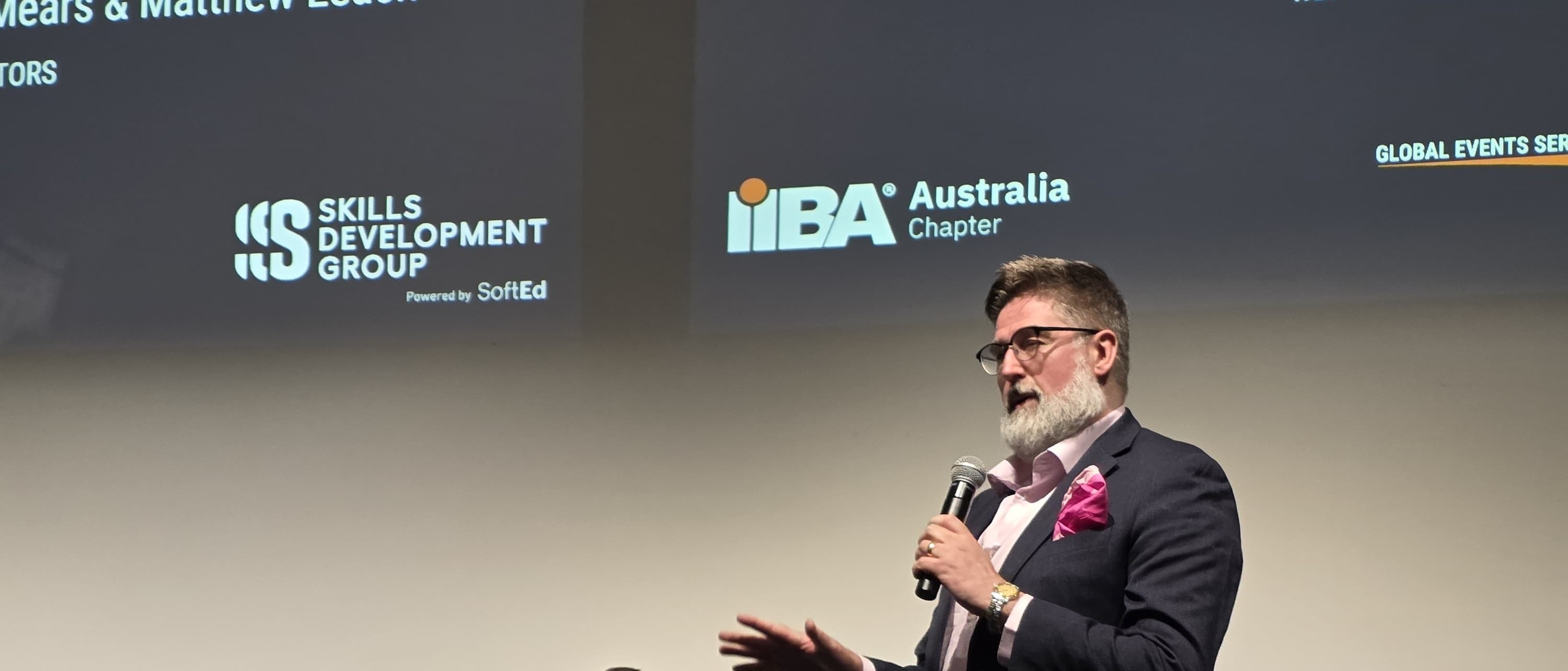 Russell Mears speaking at FOBA Australia leadership panel
